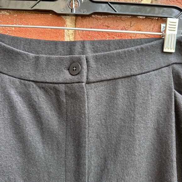 Eileen Fisher $228 Women's Boiled Wool Jersey Carrot Pant Black medium - Picture 3 of 9